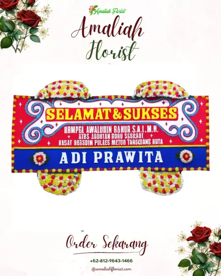 Papan Bunga Ucapan Selamat Ciandam